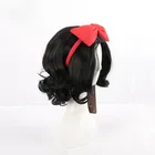 Новое поступление, парик для косплея снежной принцессы, черные короткие волнистые волосы, ролевая игра для женщин, вечерние НКА на Хэллоуин