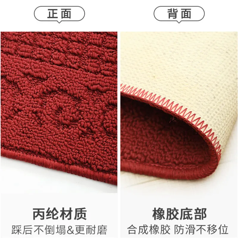 solid color retro semi circular dust removal door mat home household bathroom non slip floor rug free global shipping