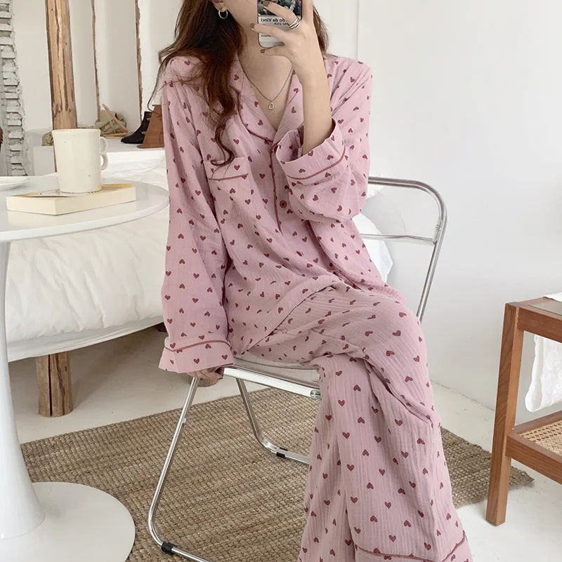 

Alien Kitty Homewear Women Soft Gentle Chic Pajamas Sets 2021 Korean All Match Elegance Warm Loose Sweet Sleepwear Home Clothes