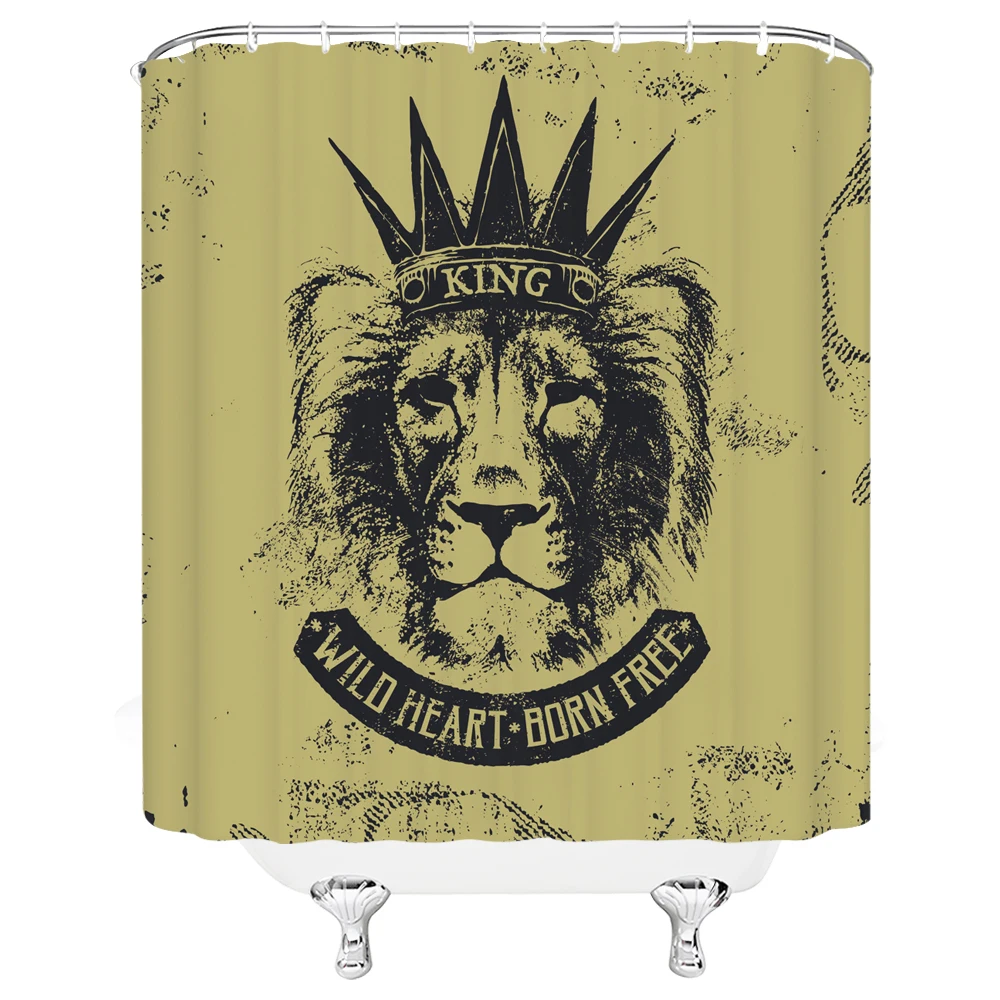 Ретро Искусство Жираф Сова водонепроницаемый и устойчивый к плесени ткань