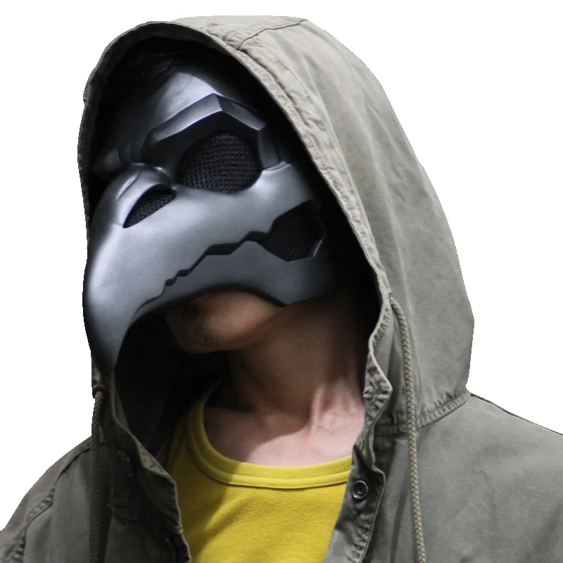 Маска для косплея над часами Reaper Nevermore Skin Masks маска Чумного доктора птицы клюв