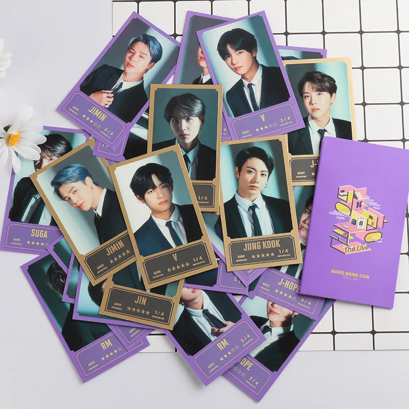 Южнокорейские группы K POP Bangtan Boys постер BANG CON THE LIVE сообщений фото ЛОМО карта