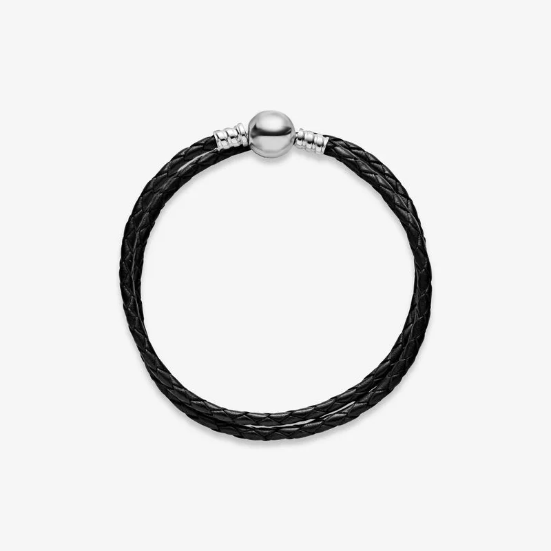 Браслет женский из серебра 925 пробы черный | Украшения и аксессуары