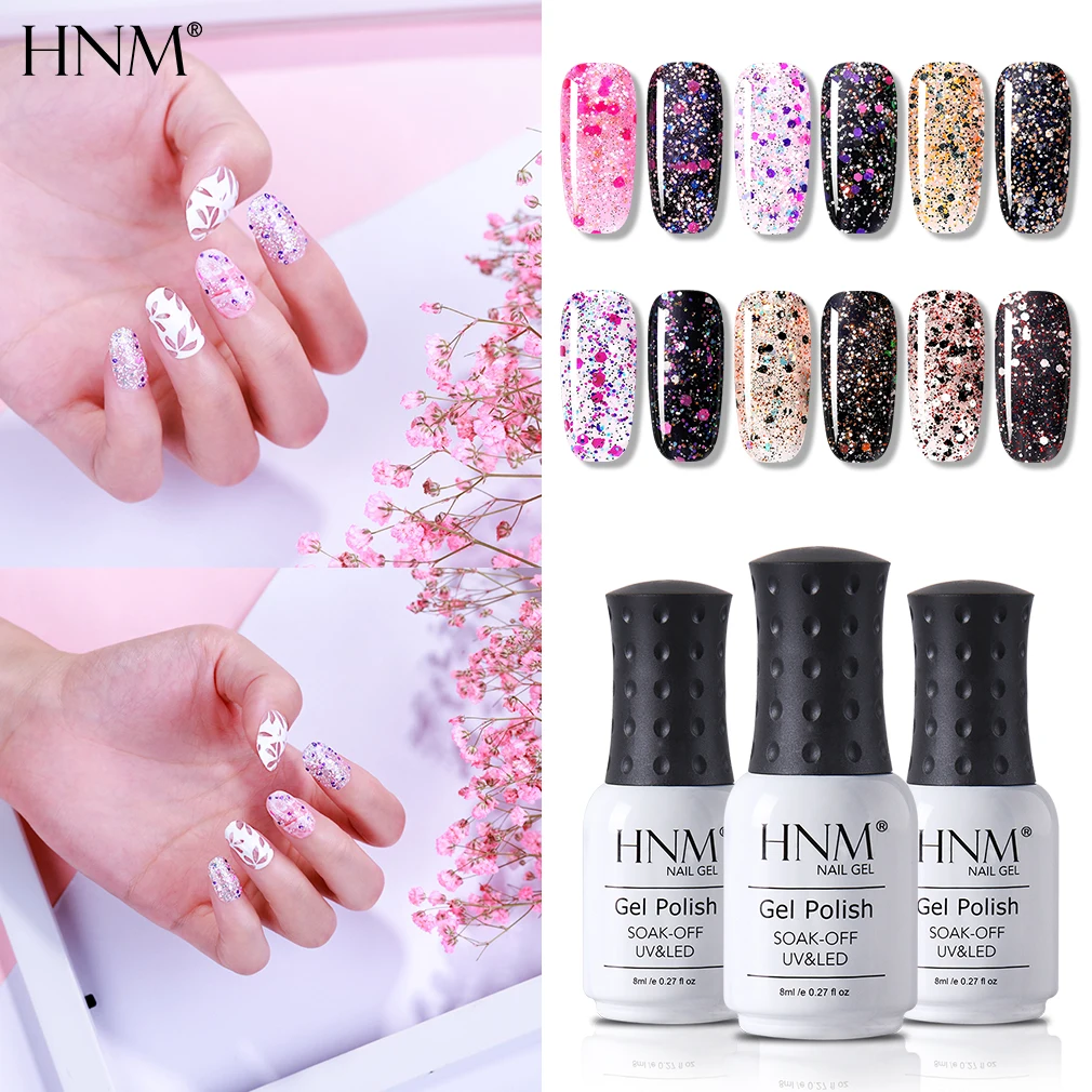 Гель лак для ногтей HNM 8 мл отмачиваемый bewzing Beauty Theme УФ светодиодный