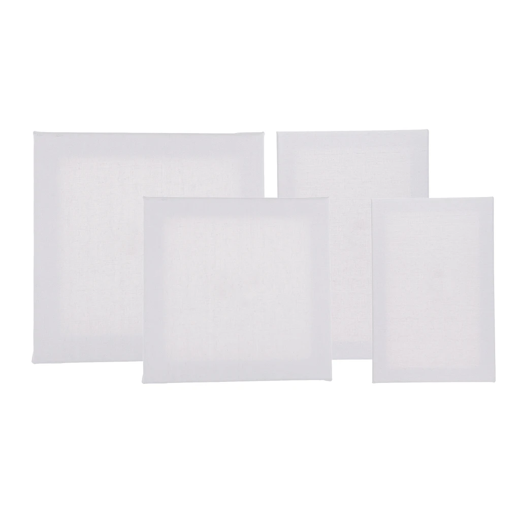 Простая Белая Квадратная чистая эластичная холщовая доска деревянная рамка для