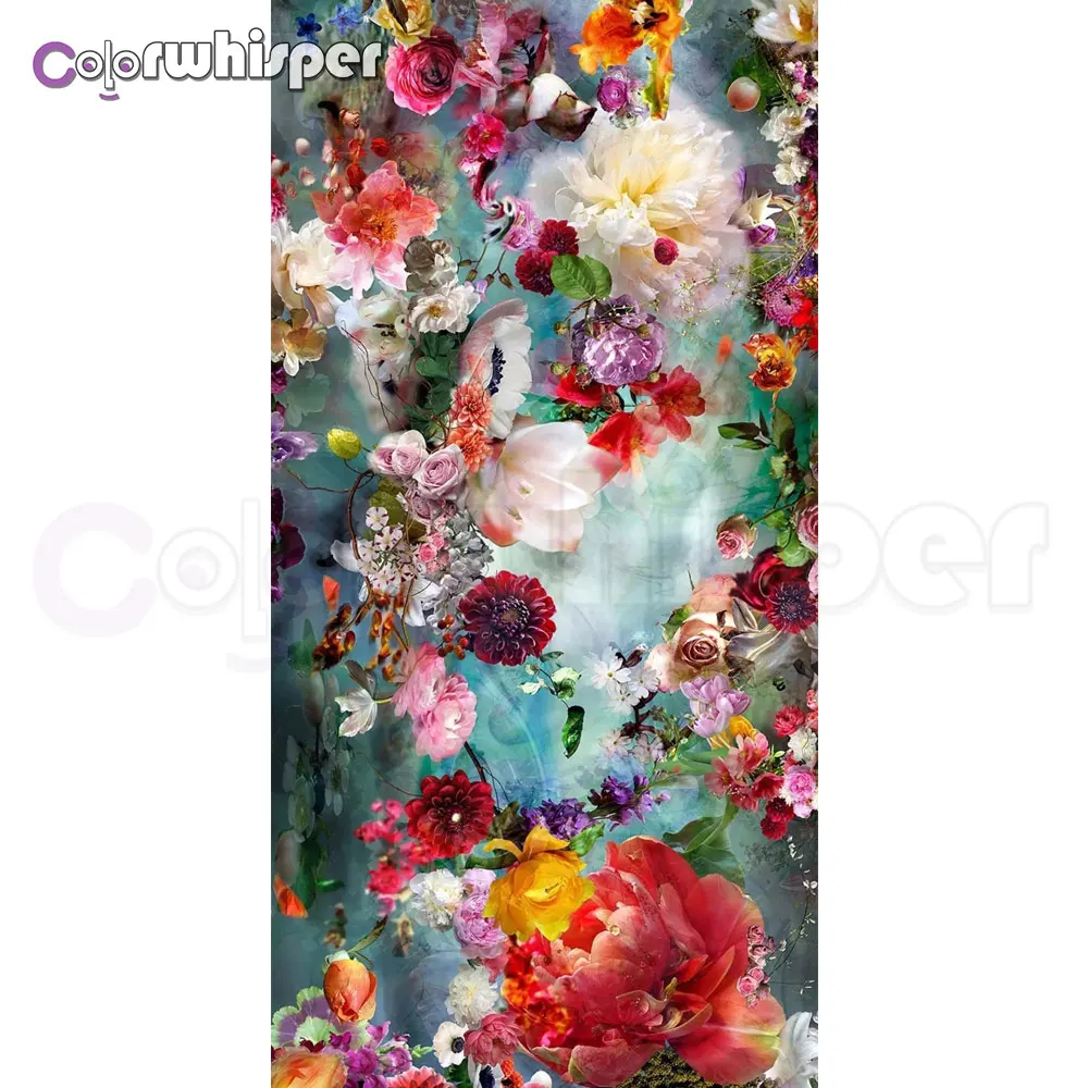 Алмазная картина 5D полностью квадратная/круглая дрель цветок акварельный Daimond