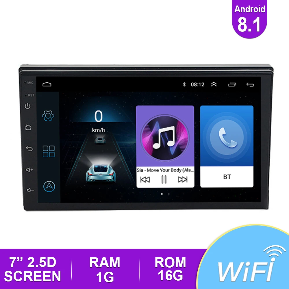 Автомагнитола 2 Din на Android мультимедийный плеер Авторадио с сенсорным экраном 7