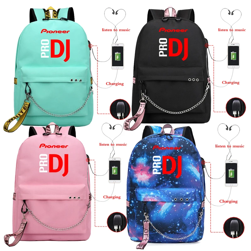 

New Mochila Pioneer Pro Dj Backpack School Bags for Teenagers Boys Girls Laptop Luminous Backpack Casual Travel Shoulder Bags