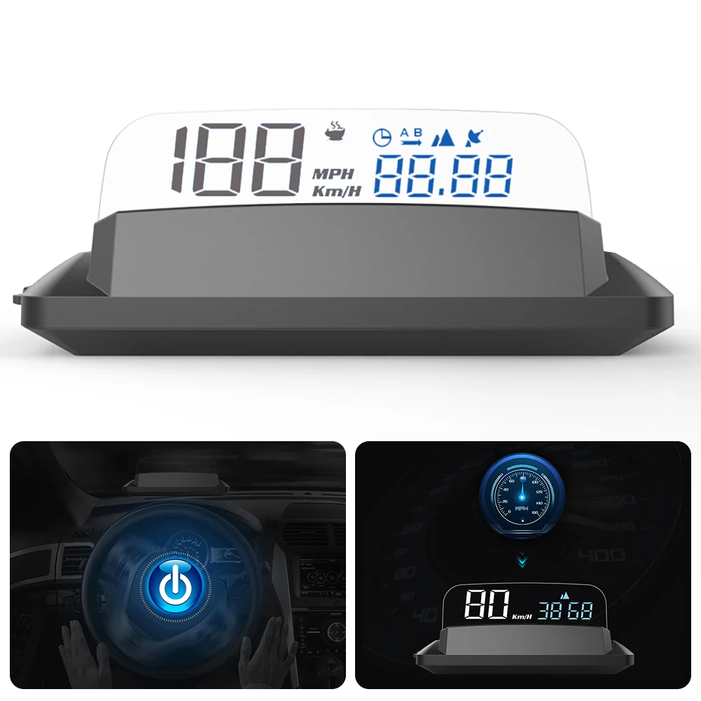 

5-12v 5.5 Inche Usb Car Gps Digital Head-up Display 135 * 68 * 30mm Hud Projector Speedometer Overspeed Warning Auto Accesorios