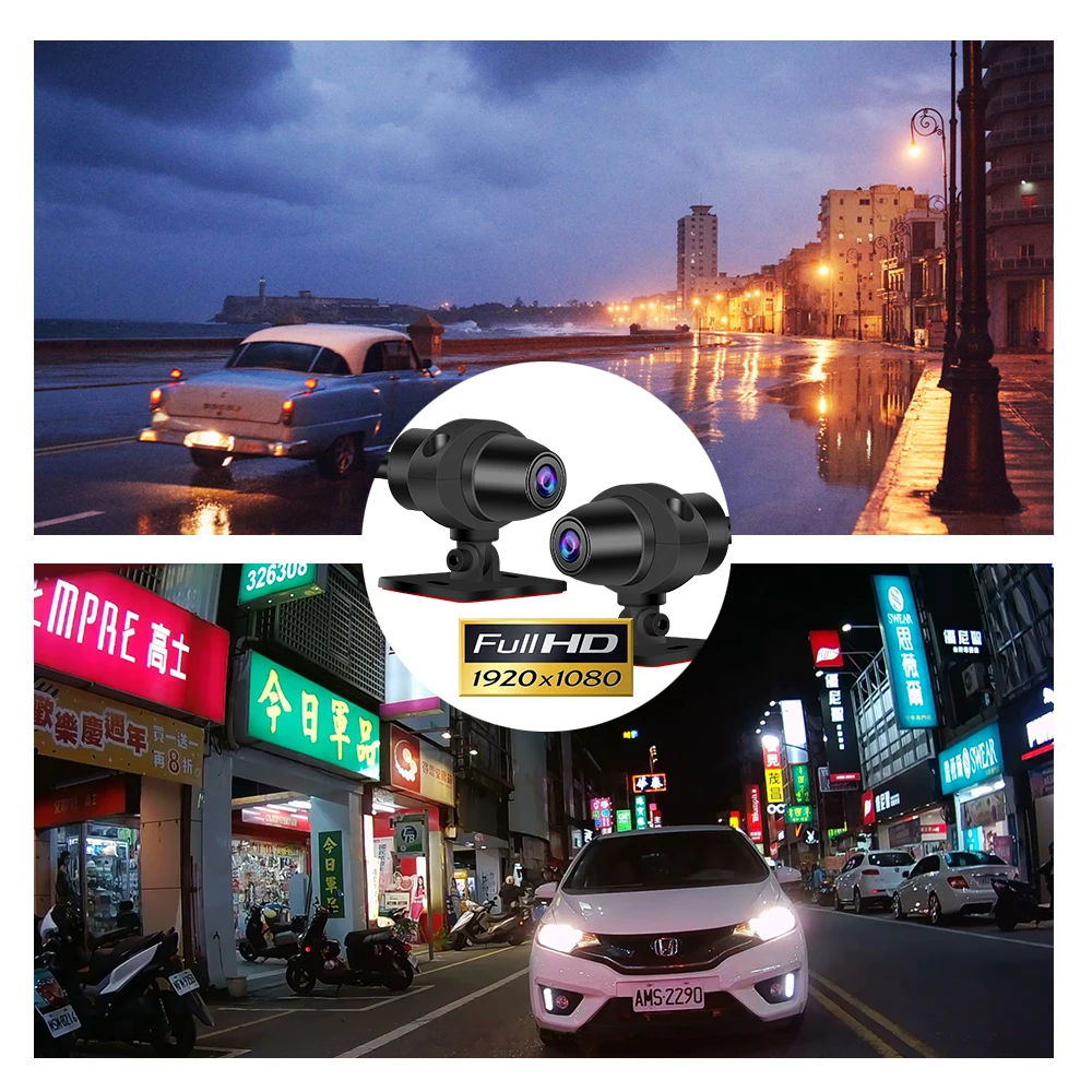 Видеорегистратор передний и задний VSYS двойная раздельная камера 1080P s 3-дюймовый