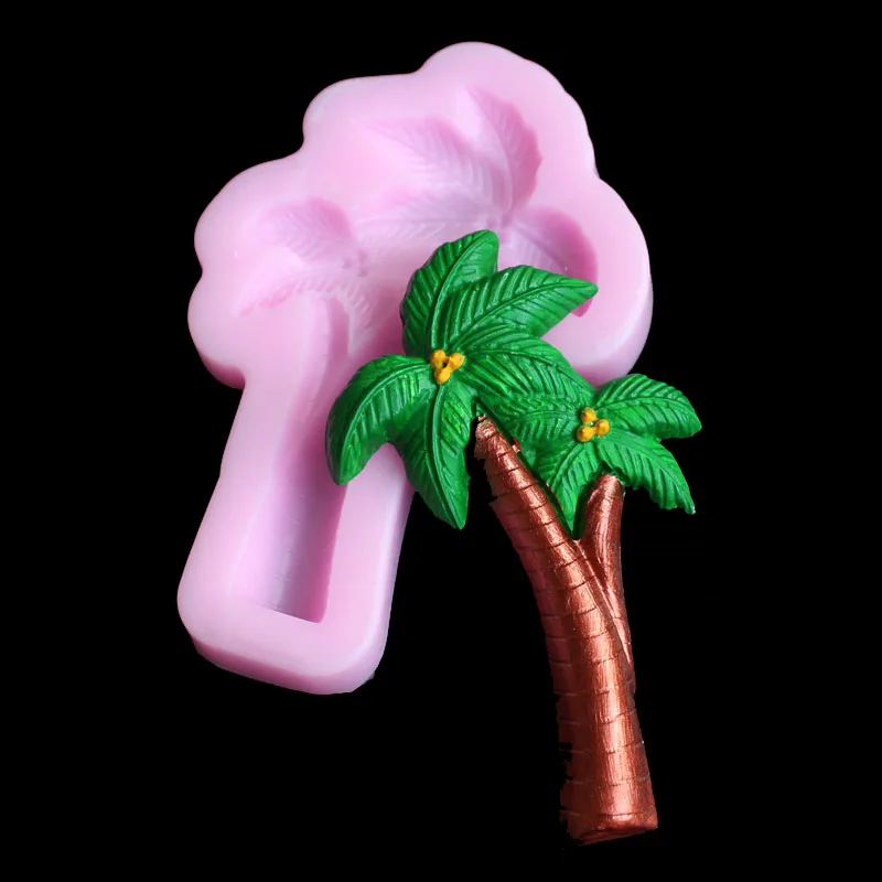 Силиконовая форма кокосового дерева сделай сам помадка глина гипс смола свеча