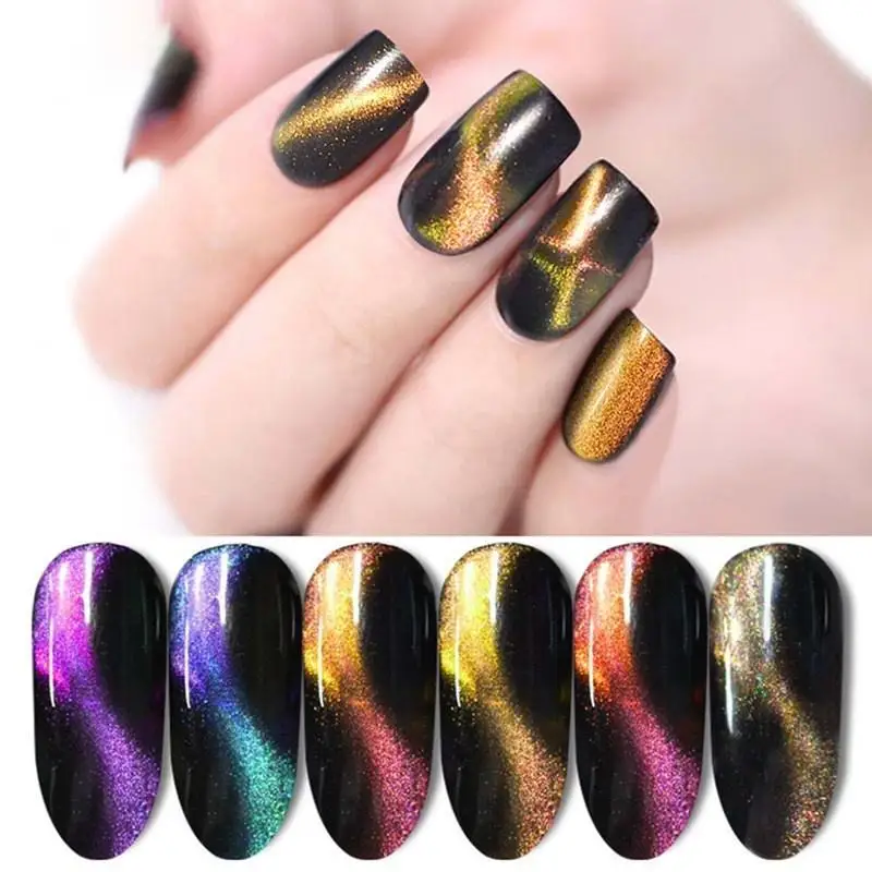 Sarness кошачий глаз 9D УФ Магнитный Гель лак лазерный Хамелеон голографический гель