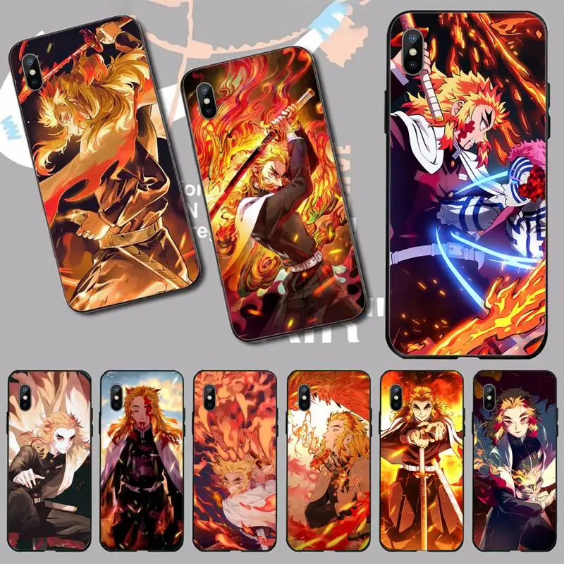 

Rengoku Kyoujurou Demon Slayer Phone Case For iphone 12 11 13 7 8 6 s plus x xs xr pro max mini