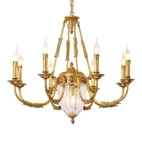 french copper chandelier luxury simple european villa living room bedroom dining room lamp study copper chandelier