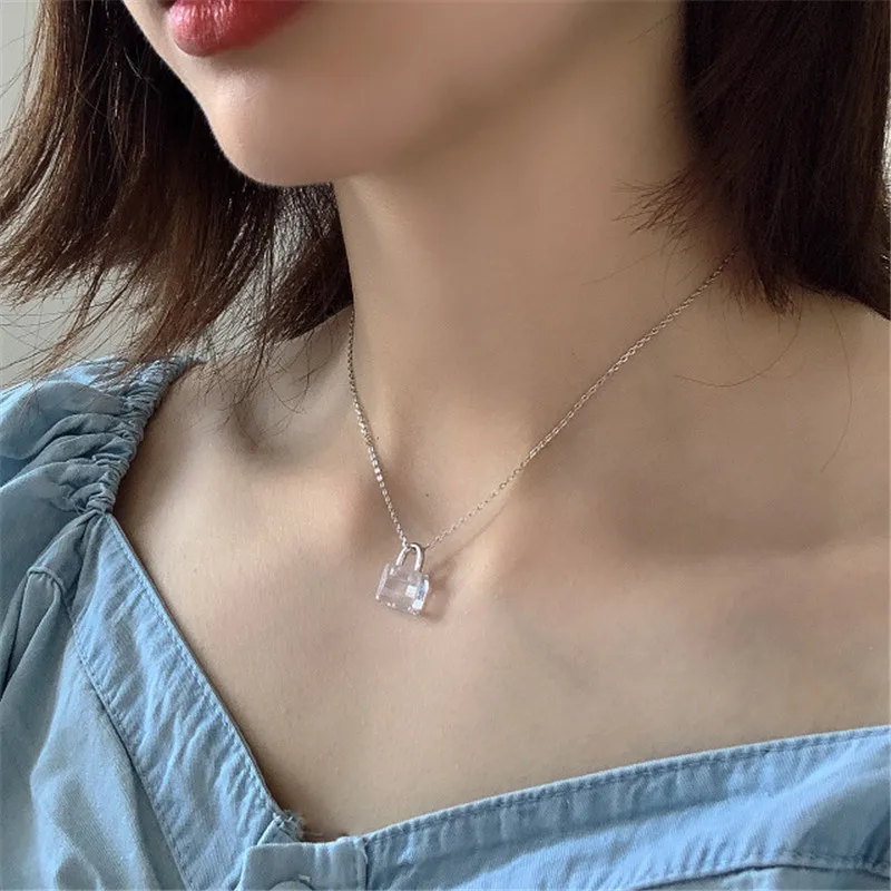 RUIYI реальные 925 Серебряное ожерелье для женщин из серебра с большим ААА цирконием