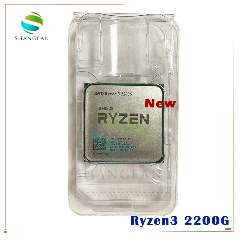 Новый четырехъядерный процессор AMD Ryzen 3 2200G R3 PRO 5 ГГц YD2200C5M4MFB разъем AM4|Процессоры| |