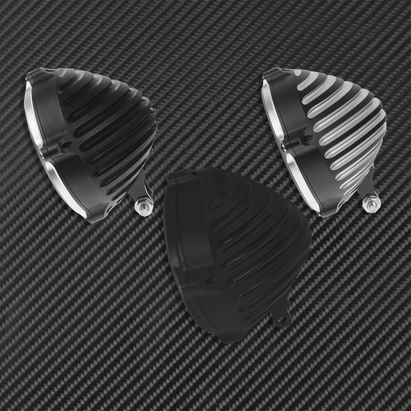 5 75 ''крышка фары мотоцикла с нижней конфигурацией крепления CNC алюминий для