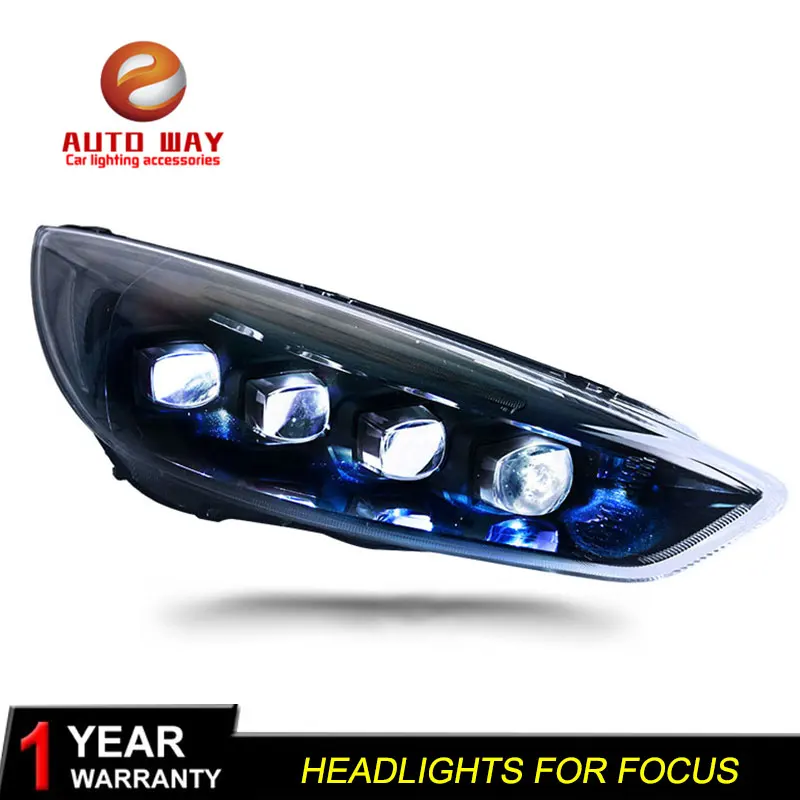 

Car stying Case For VW Ford Focus 2015-2017 Focus Headlights LED VW Focus Headlight DRL ALL led car lights Car Accessorie