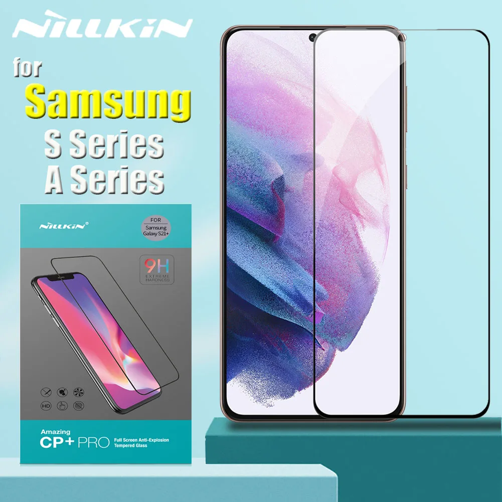 

Nillkin Full Coverage Safety Tempered Glass Screen Protector for Samsung Galaxy S22 S21 Plus S20 FE A72 A52 A32 A12 A71 A51 A41