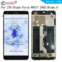 For ZTE Blade Z965 LCD Display Touch Screen Digitizer with frame Assembly Phone Panel Glass Parts For ZTE Z965 display lcds