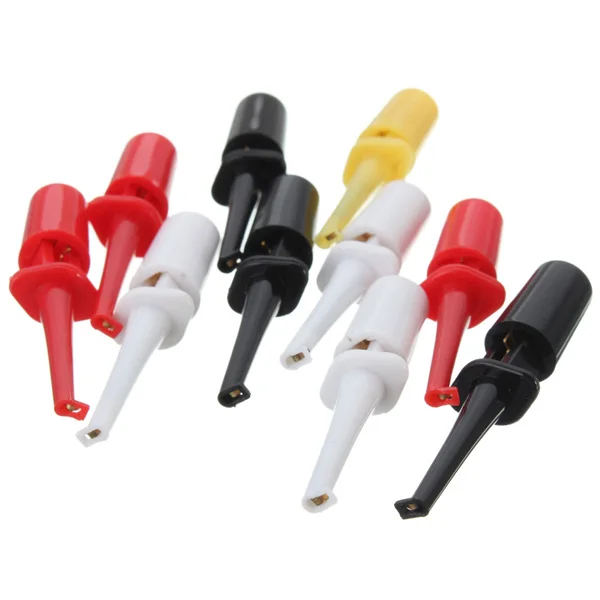 10Pcs Multimeter Lead Wire Probe Test Hook Kit Connector Electronics Laborator | Обустройство дома