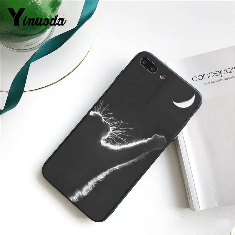 Yinuoda милый чехол с кошачьими глазками для телефона iPhone 6S 7 7plus 8 8Plus X Xs MAX 5 5S XR 11 Pro Max