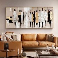 hand painted abstract pedestrian art oil painting on canvas modern paintings for living room home decor modern art picture