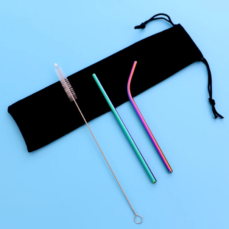 5 шт. короткие соломинки для детей питьевая бутылка из нержавеющей стали