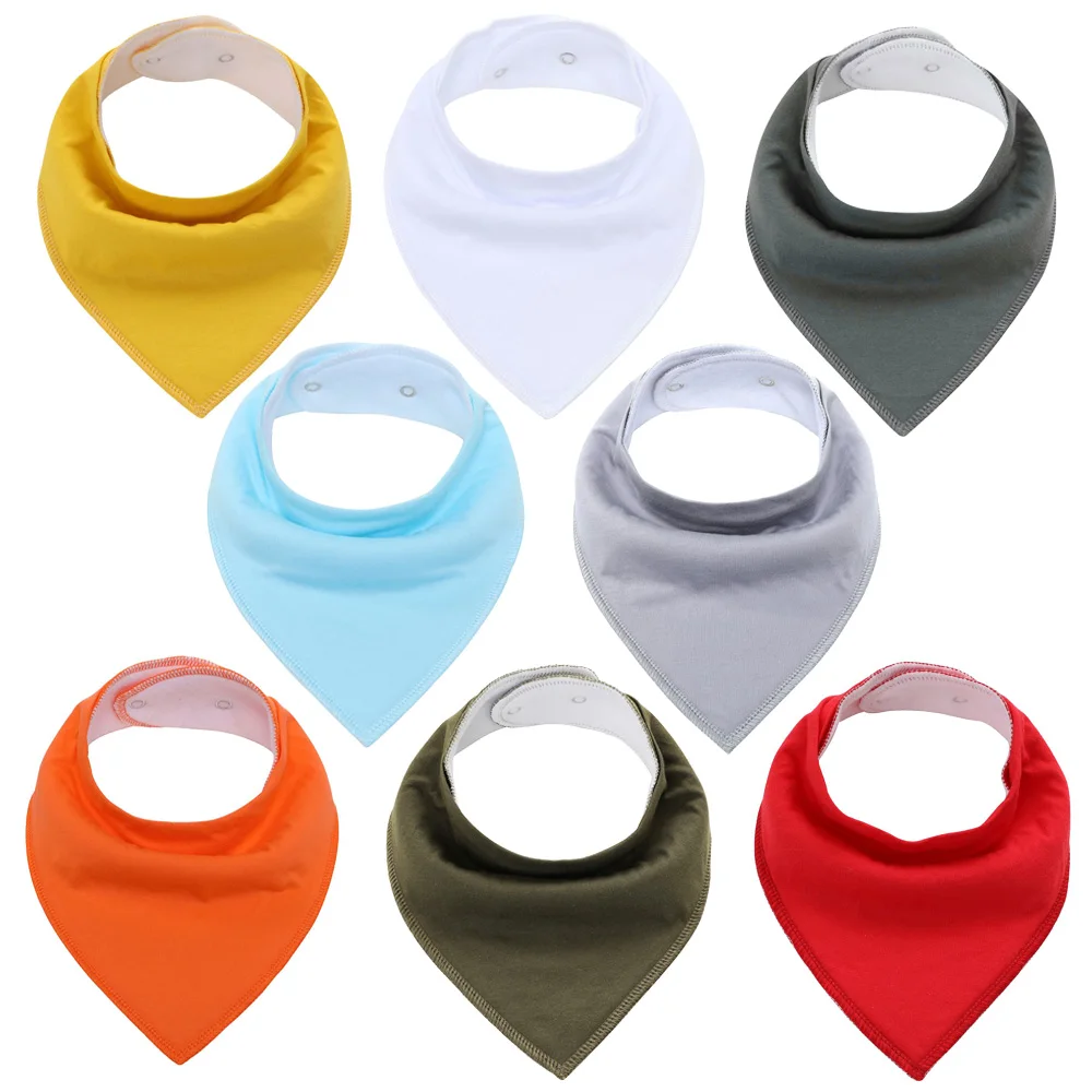 

Bandana Bibs Soild 8 Pack Unisex Bibs for Newborn Baby Boys Girls for Teething and Drooling Baby Bibs 3-36 Months