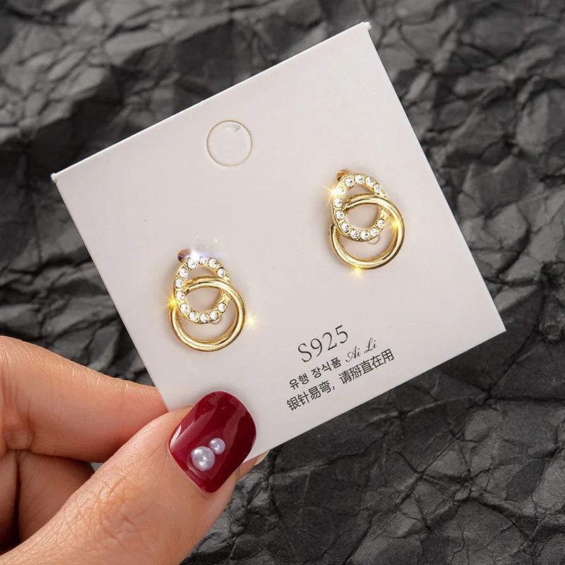 Gold Color Metal Drop Earrings | Gold Drop Earrings Women | Earrings Women  Gold Korean - Drop Earrings - Aliexpress