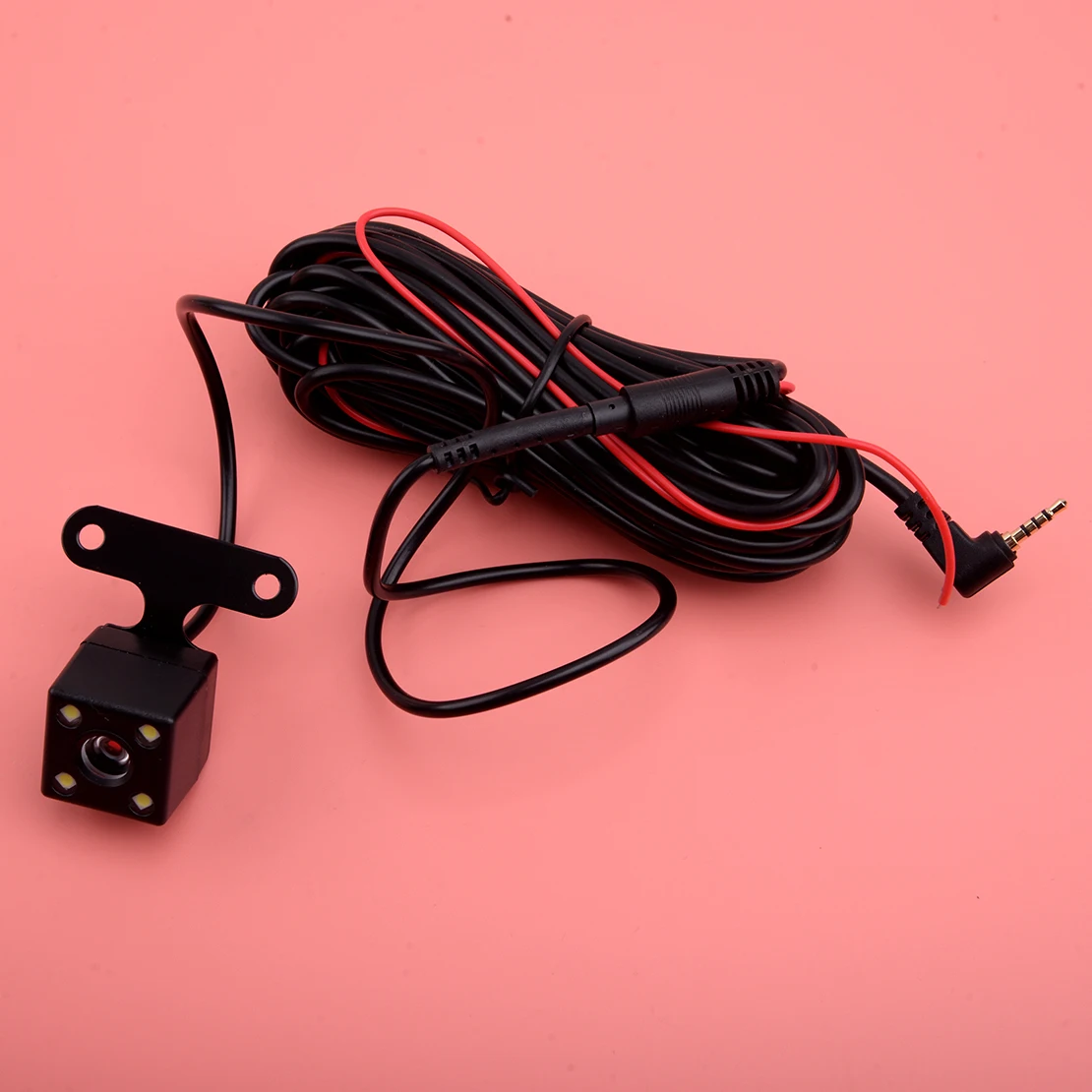 

Универсальный 4-контактный светодиодный разъем 2,5 мм, задний вид автомобиля резервная камера для парковки, видеорегистратор, черный