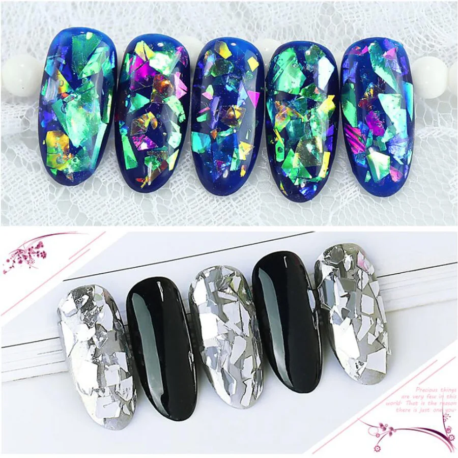 Bittb гель лак для ногтей блестки AB Цвет голографические золотые серебряные пряди