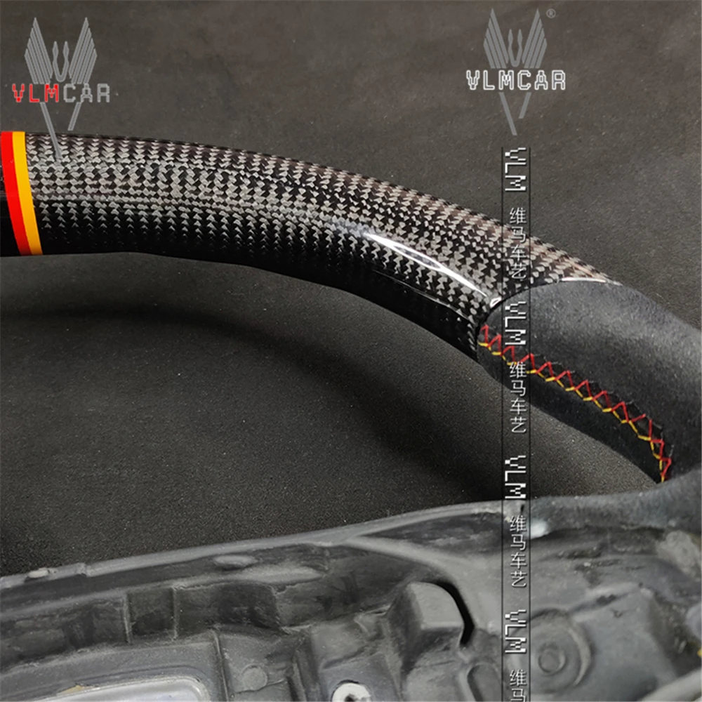 Частный изготовленный на заказ руль из углеродного волокна для c класса W205 / CLA