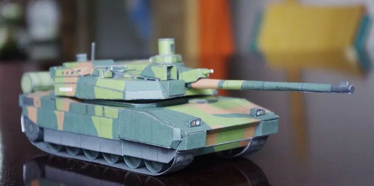Французский Малый боевой танк 3d бумажная модель трехмерные ручные рисунки