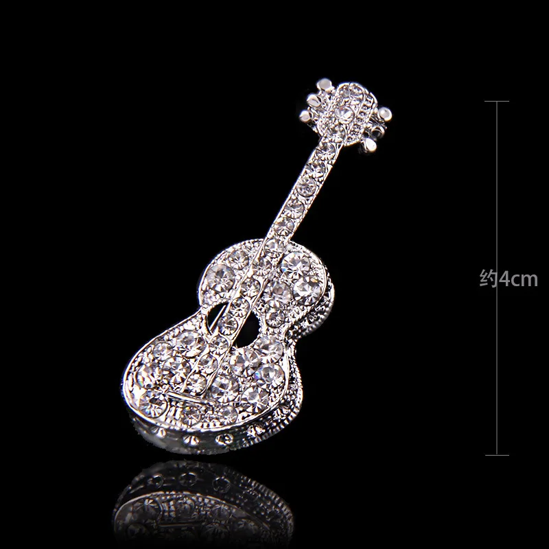 Корейский новый роскошный кристалл музыкальная нотка Брошь булавка модное