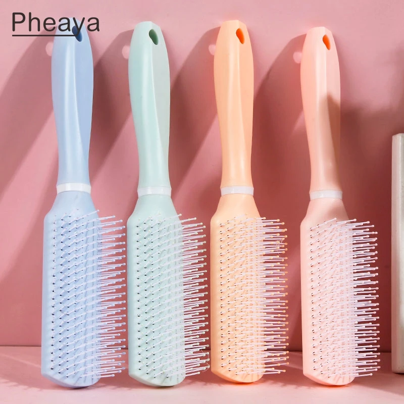 Щетка для завивки волос Pheaya Антистатическая щетка массажа салона укладки