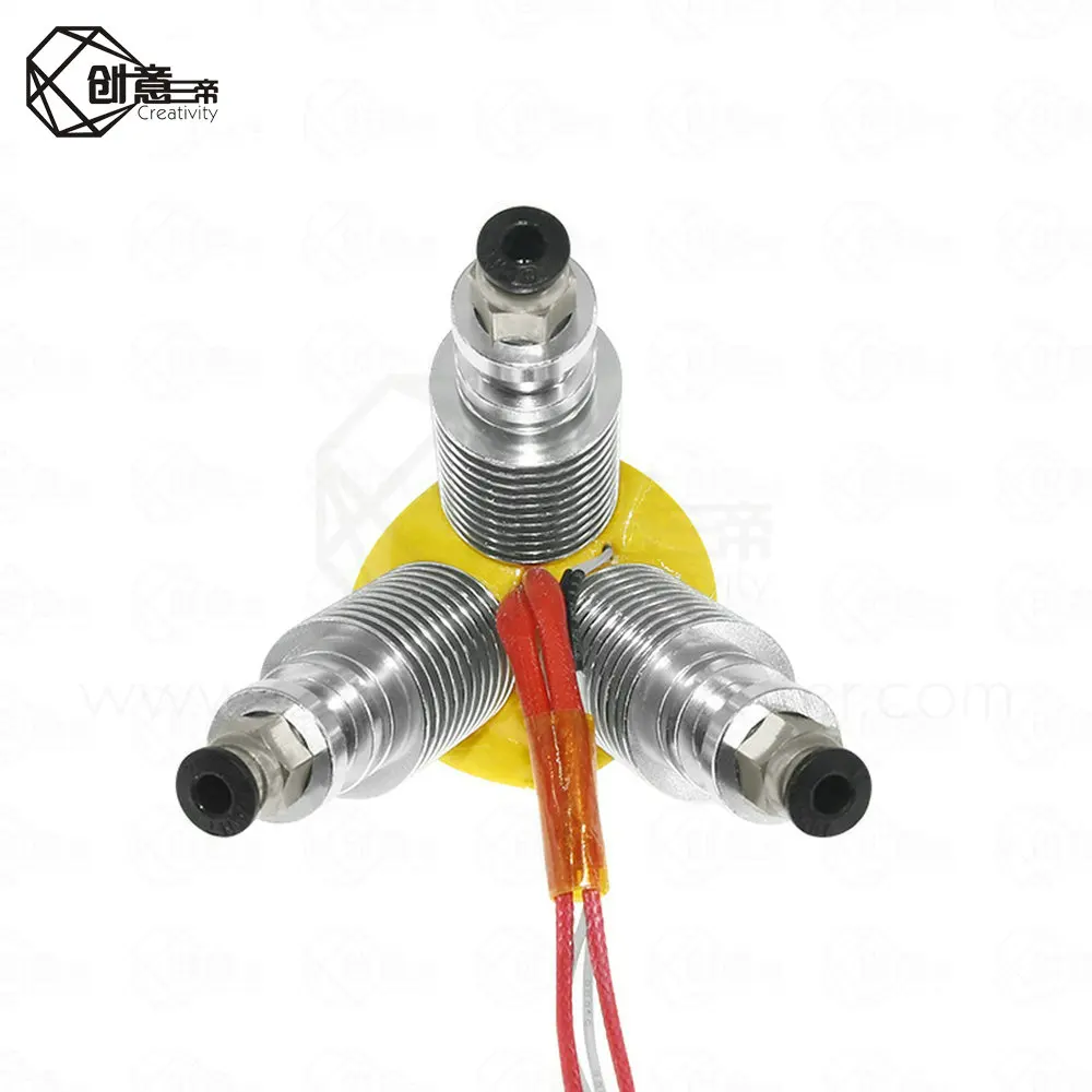 Латунный Алмазный экструдер Reprap Hotend 3D V6 радиатор 3 в 1 с несколькими насадками