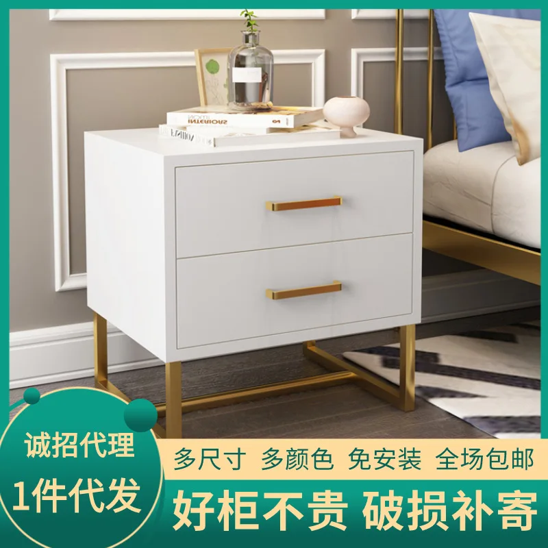 

Nordic Modern Minimalist Bedside Table Home Bedroom Simple Ins Style Bedside Cabinet Simple Fashion Mini Shelf Storage Cabinet