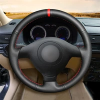 diy anti slip wear resistant steering wheel cover for volkswagen golf 4 passat polo bora sharan car interior decoration