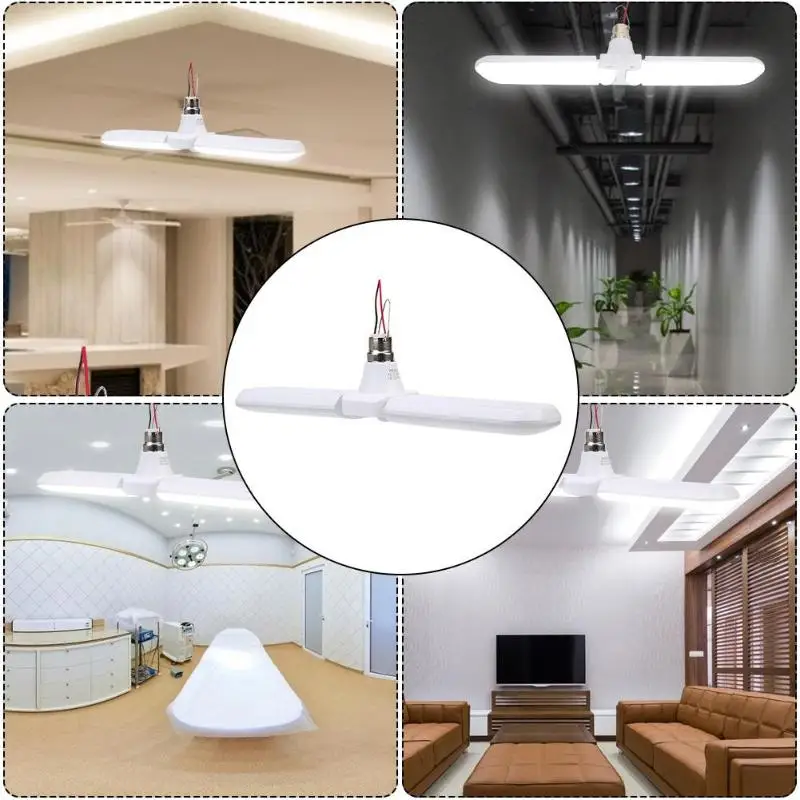 

E27 LED Foldable Home Lighting IP44 Super Bright Screw Mouth Simplicity Security Wide Pressure Constant Current Lamp