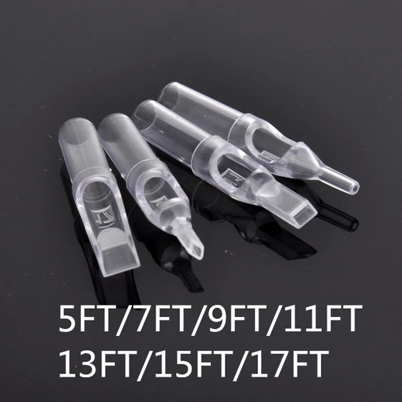 Наконечник одноразовый прозрачный для татуировки насадки татуировок