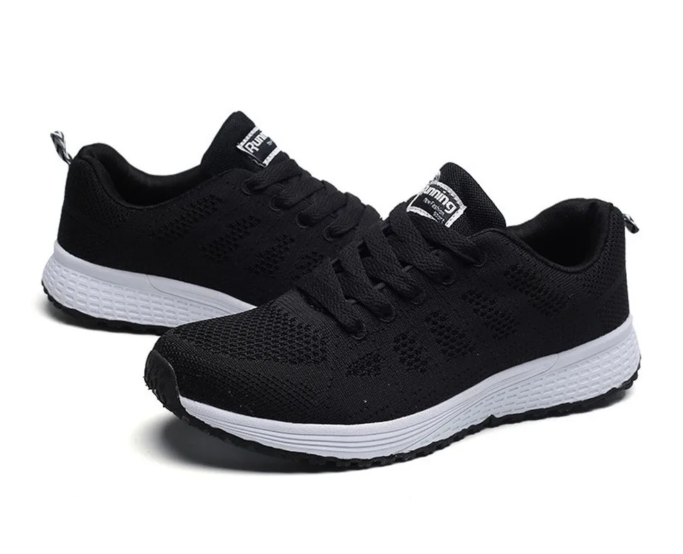 

Women Casual Shoes Fashion Breathable Walking Mesh Flat Shoes Sneakers Women 2021 Gym Vulcanized Shoes White Female Footwear