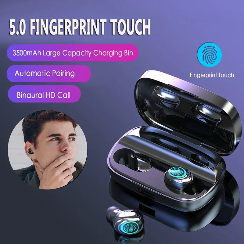 S11 наушники вкладыши TWS с Беспроводной Bluetooth наушник IPX5 Водонепроницаемый
