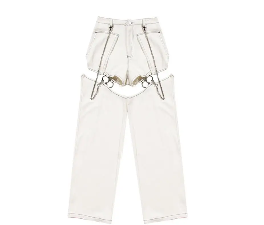 Шорты и брюки женские с металлической застежкой уличная одежда джинсовые бриджи