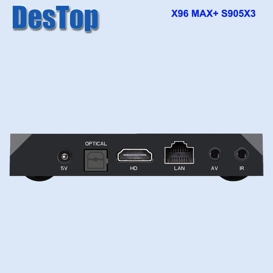20 шт. X96 MAX PLUS 4 Гб ОЗУ 64 ПЗУ Android 9.0 ТВ-приставка Amlogic S905X3 64-разрядный четырехъядерный