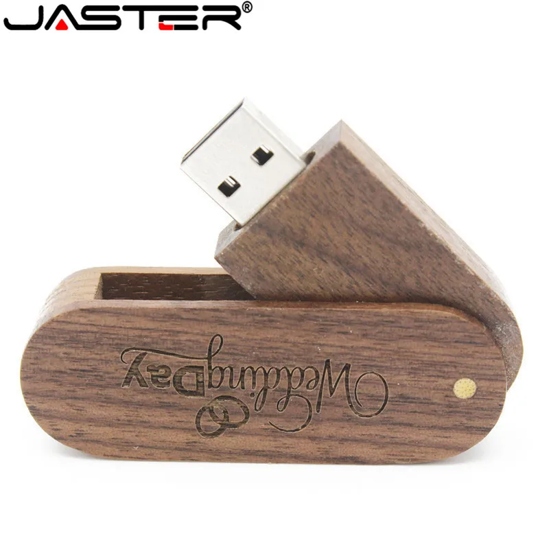 Usb-флеш-накопитель JASTER вращающийся деревянный 8/16/32 ГБ | Компьютеры и офис