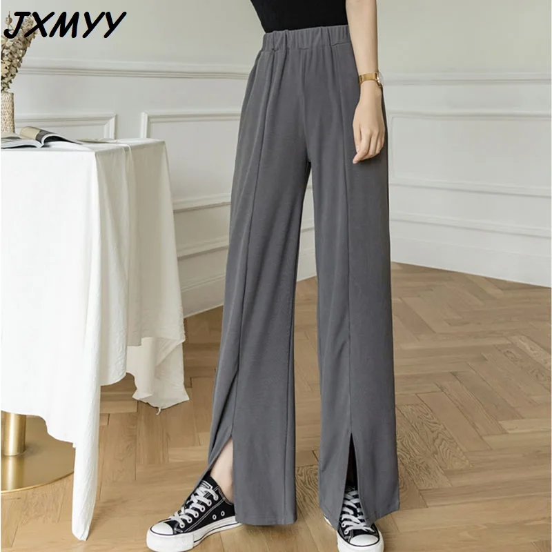 Брюки JXMYY женские с широкими штанинами свободные повседневные штаны из вискозы