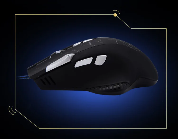 Usb-кабель оптическая электрическая игровая мышь 7 ключей Люминесцентная респираторная лампа огнеупорный ключ перекрестная специальная компьютерная фурнитура