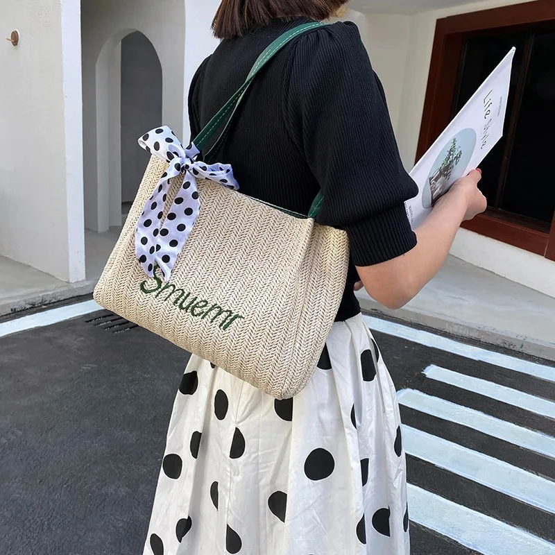 

Fashionable Multifunctional Big Bag Ladies Large-capacity One-shoulder Straw Bag 2021 New Trendy Tote Bag Fashion Shopping Bag