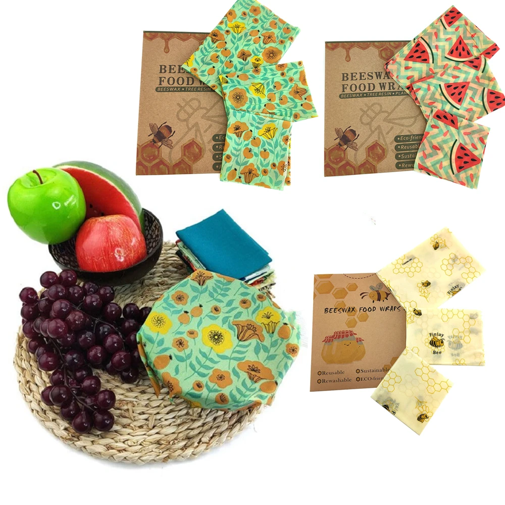 Многоразовая тканевая обертка для пчелиного воска крышка пищевых продуктов